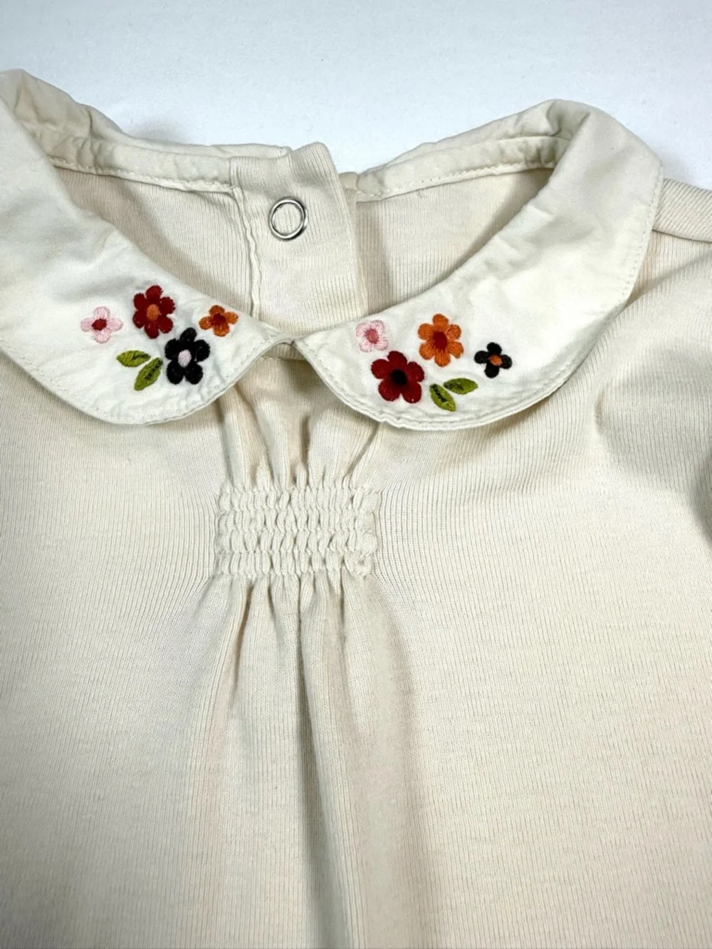 VINTAGE GYMBOREE 2006 Floral Collar Peter Pan Bodysuit 2T Cottagecore‎ Classic